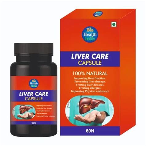 Herbal Liver Care Capsule Bio Health India Bottle Type Packaging At