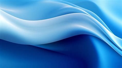 Premium AI Image | Blue and white wavy lines background Generative ai