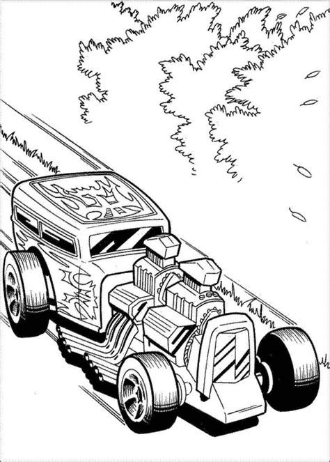 Disegni Di Hot Wheels Da Colorare Gratis Per Bambini