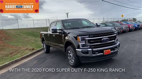 2020 Ford Superduty F 250 King Ranch In Agate Black Youtube