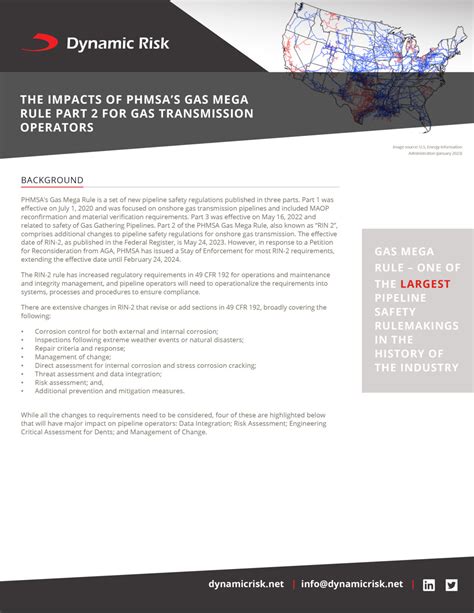 The Impacts Of Phmsas Gas Mega Rule Part For Gas Transmission