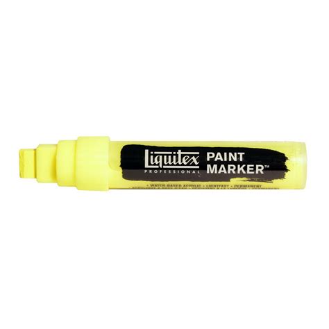 Маркер акриловый "Paint marker", Wide 15мм №981 желтый флуоресцентный ...