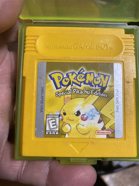 Pokemon Yellow Version Special Pikachu Edition Authentic TESTED AND