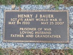 Henry J Bauer 1920 2007 Find A Grave Memorial