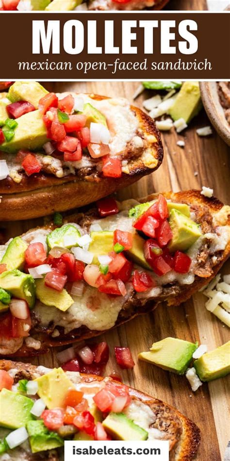 Molletes Mexican Open Faced Sandwich