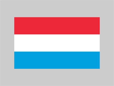 Luxembourg flag, official colors and proportion. Vector illustration ...