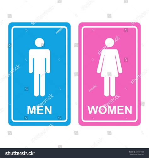 Male Female Wc Icon Denoting Toilet เวกเตอร์สต็อก ปลอดค่าลิขสิทธิ์