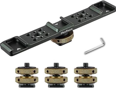 Amazon Minifocus Triple Cold Shoe Extension Bar Camera Hot Shoe Mount Adapter Electronics