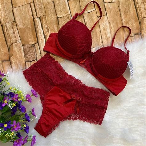 Conjuntos Lingerie Renda Sutiã E Calcinha Atacado Revenda Parcelamento sem juros