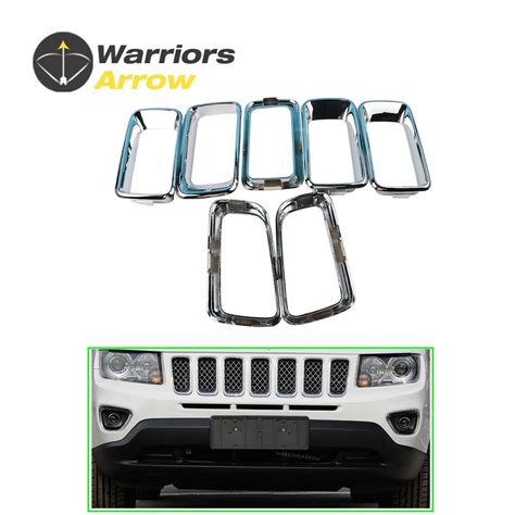 68109865AA Voor Jeep Compass 7x Chrome Grille Trim Grandado