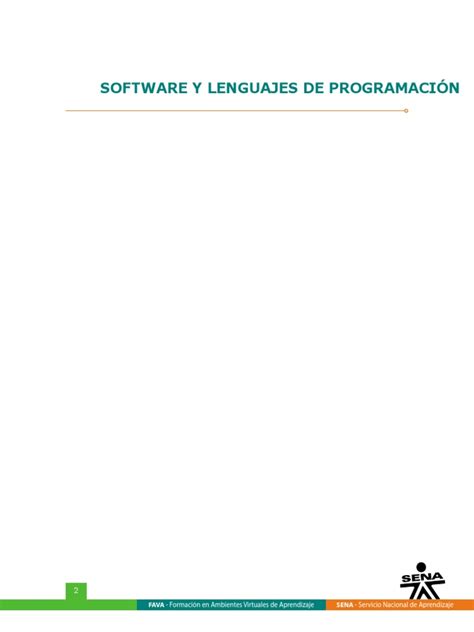 Software y Lenguajes de Programacion PDF | PDF | Lenguaje de ...