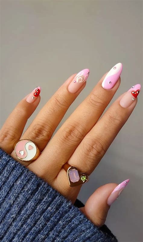 52 Valentine S Day Nail Art Designs Ideas 2023 Red Heart Pink Flame