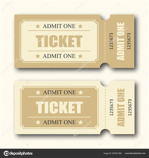 Vintage Ticket Template