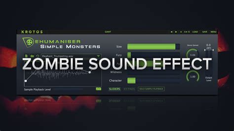 How To Create Zombie Sound Effects With Simple Monsters | Krotos