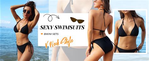 Amazon Tempt Me Women Triangle Bikini Sets Halter Two Piece Sexy Swimsuit String Tie Side