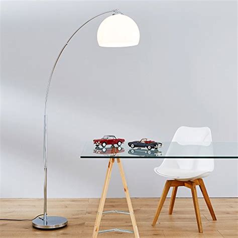 Lampe Arc Moderne En Chrome Avec Abat Jour En Plastique H Cm X