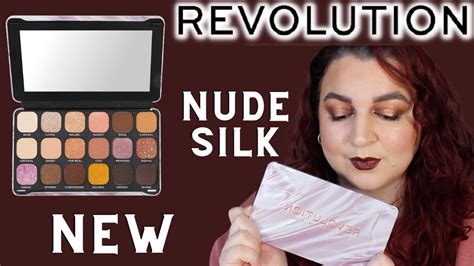 NEW MAKEUP REVOLUTION NUDE SILK FOREVER FLAWLESS PALETTE REVIEW SWATCHES AND DEMO LIZZIE