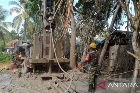 Kemenhan RI Bantu Pengeboran Air Bersih Di Desa Terdampak Kekeringan