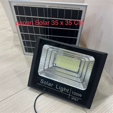 Promo LAMPU SOROT LED SOLAR PANEL SURYA 100 WATT 100W SELERA KITA