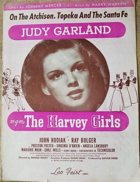 Harvey Girls Sheet Music - Etsy