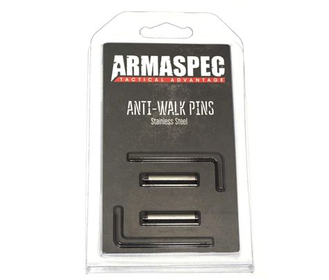 Arm136 Ss Armaspec Anti Walk Trigger Hammer Pins W Keys Stainless