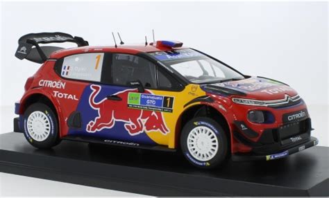 Modellino In Miniatura Citroen C3 1 18 Norev WRC No 1 Red Bull Total