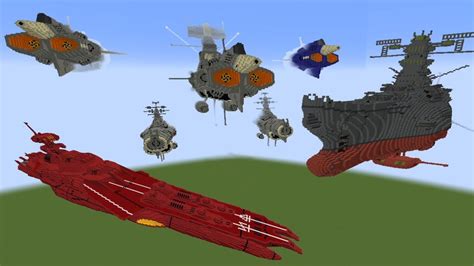 Space Battleship Yamato Projects In Minecraft Youtube