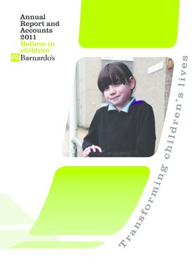 Fillable Online Barnardos Org Annual Report And Accounts 2011