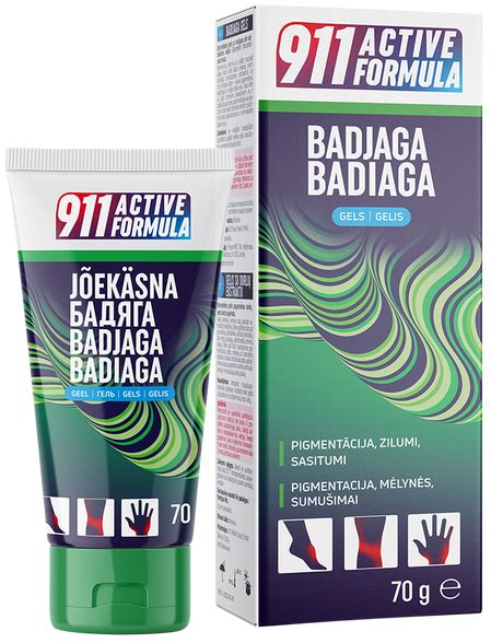 911 Active Formula Badiaga gels, 70 g - Piegāde visā Latvijā | Mēness ...