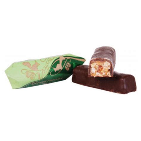 ขนมพื้นเมืองรัสเซีย (Myaky Grilyash) ขนมถั่วคาราเมลเคลือบช็อคโกแลต ขนาด ...