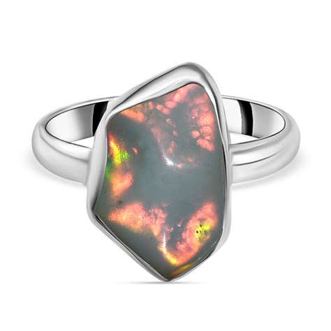 Nat Rlicher Thiopischer Welo Opal Ring Silber Ca Ct Shoplc