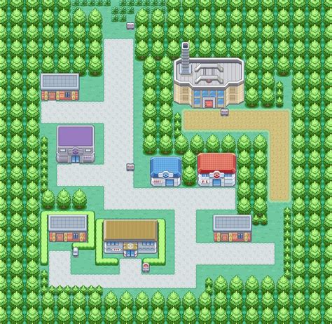 Pokemon RPG Pixel Art Map Cranewing City