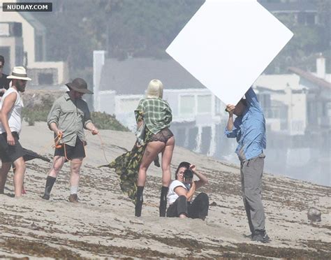 Lady Gaga Nude Ass Photoshoot On The Beach In Malibu July Nudbay