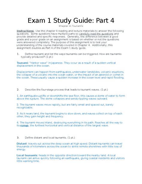 Geo 3100- Study Guide Chapter 4 - Exam 1 Study Guide: Part 4 Chapter 4