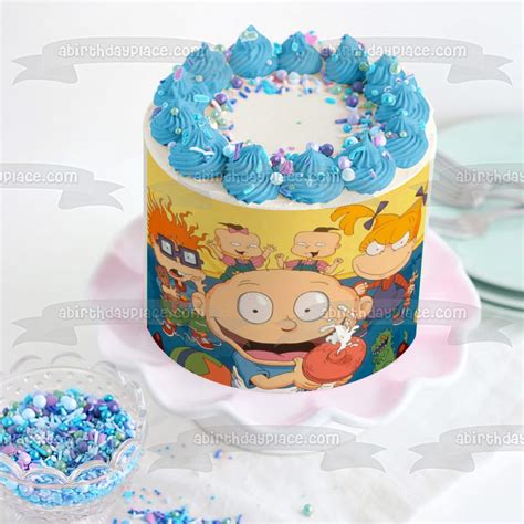 Decorate Your Cake With This The Rugrats Themed Edible Cake Topper Image Featuring Chuckie