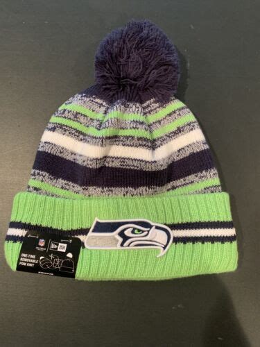 NFL Seattle Seahawks New Era Beanie Pom Cuffed Knit Hat EBay