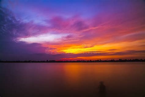 Sunrise At Kolkata Stock Photo Image Of Shot River 224808262