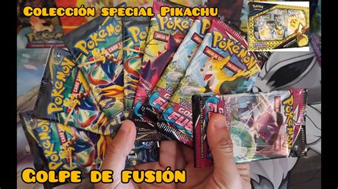 APERTURA COLECCION ESPECIAL PIKACHU VMAX SOBRES DE GOLPE DE FUSIÓN EN