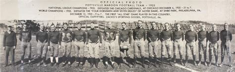 Pottsville Maroons | PRO FOOTBALL DALY