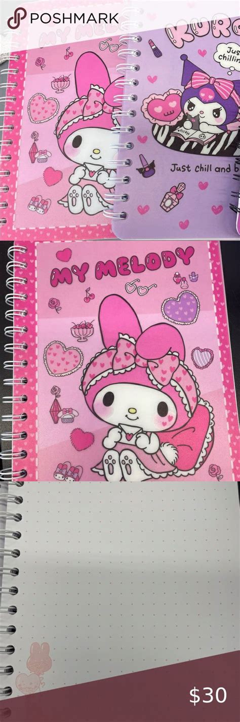 My Melody Kuromi Spiral Notebooks Melody Spiral Notebook Sanrio