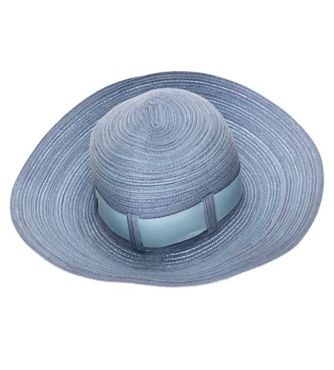 Premium Photo Blue Panama Hat Isolated On White Background