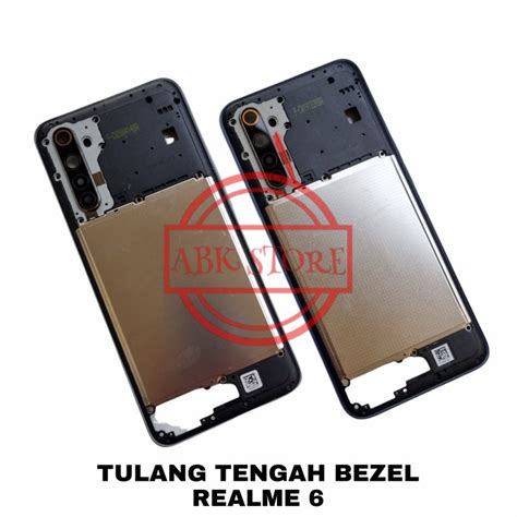 Jual Tulang Tengah Bezel Midle Frame Tutup Mesin Realme 6 Original