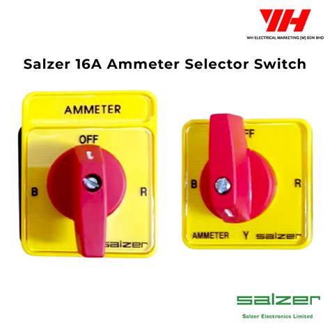 Salzer 16A Ammeter Selector Switch Shopee Malaysia