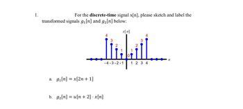 Answered 1 For The Discrete Time Signal X N Bartleby