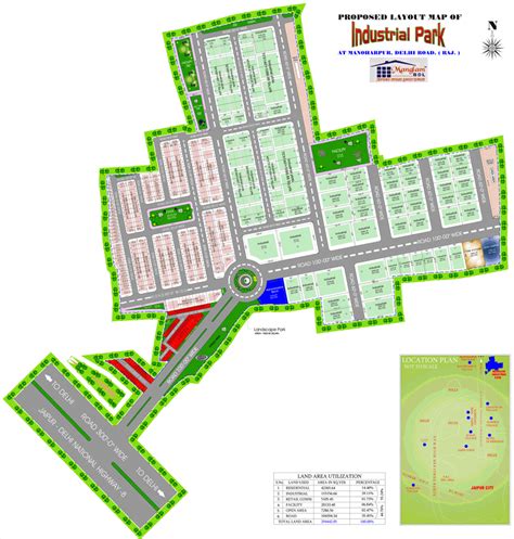 Layout of Mangalam industrial park on sikar road | Download Scientific Diagram