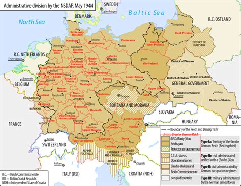 Map of the Greater German Reich (1944) - Philatelic Database