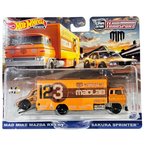 Mad Mike Mazda RX Sakura Sprinter Hot Wheels Hot Wheels Team Transport HW Premium Car