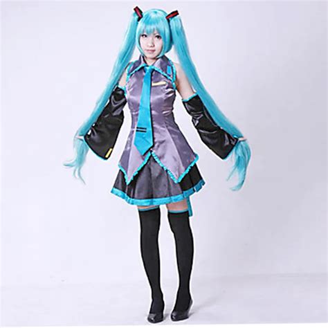 Hatsune Miku High Quality Clothing Hatsune Miku Cosplay Formula Halloween Cosplay Costume Kit