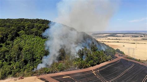 150 Einsatzkräfte kämpfen gegen Waldbrand bei Wernrode