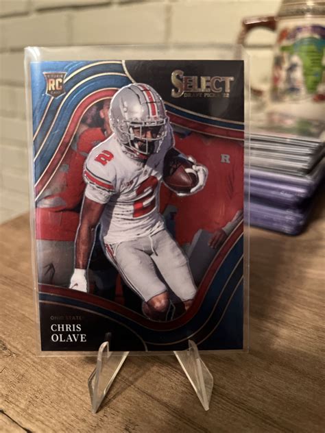 Chris Olave Select Draft Picks Field Level Blue Rc Osu Retail